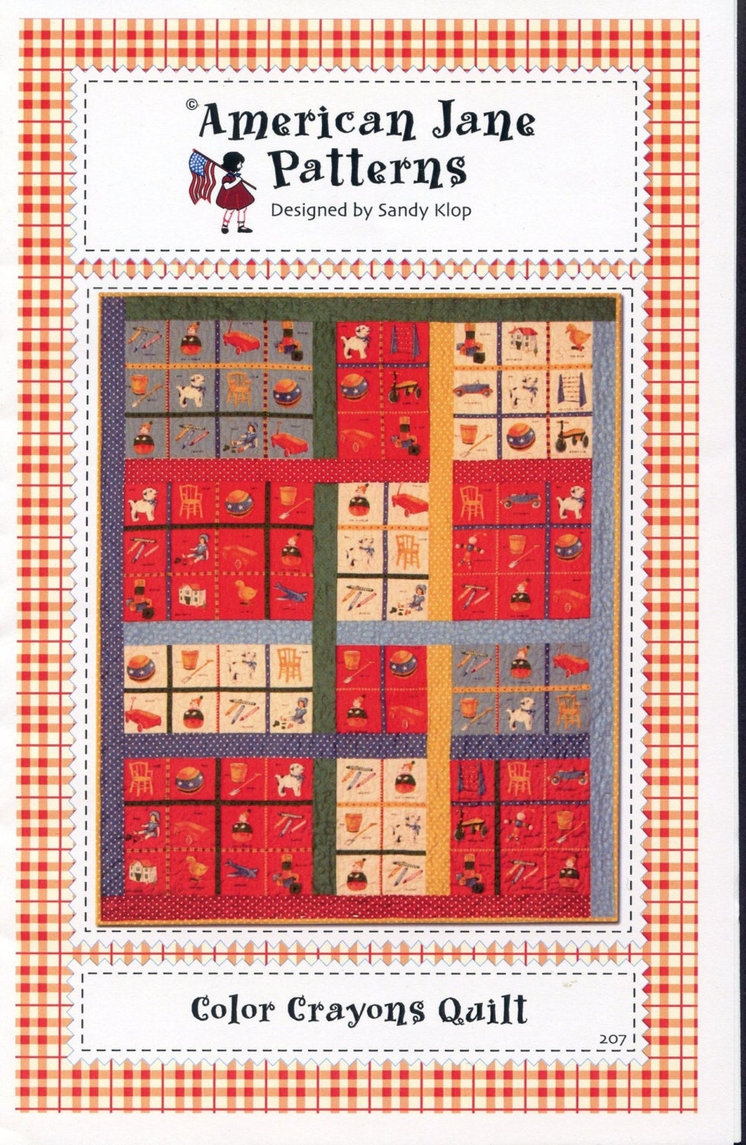 Color Crayons Quilt - Pattern - Etsy