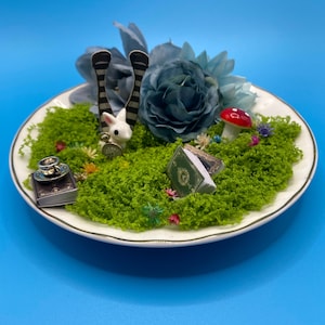 Down the Rabbit Hole Saucer Diorama