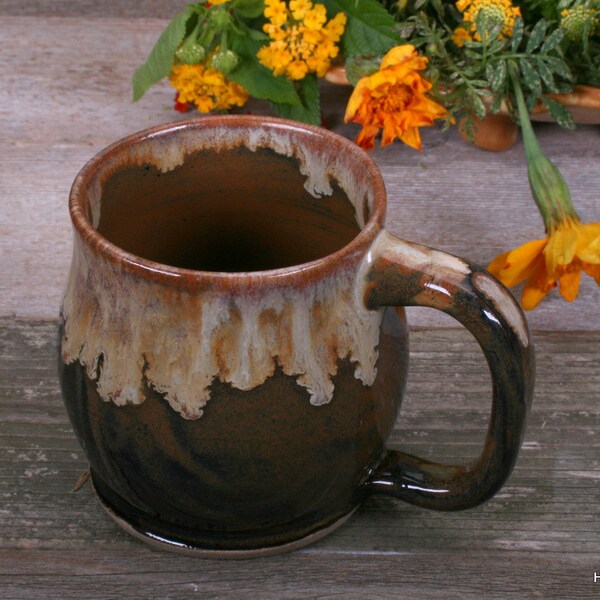 Small Pottery Mug. Handmade Ceramic Pottery Mug.  Pottery Tea Mug. Fall Decor. Wheel Thrown Pottery. Stoneware Pottery