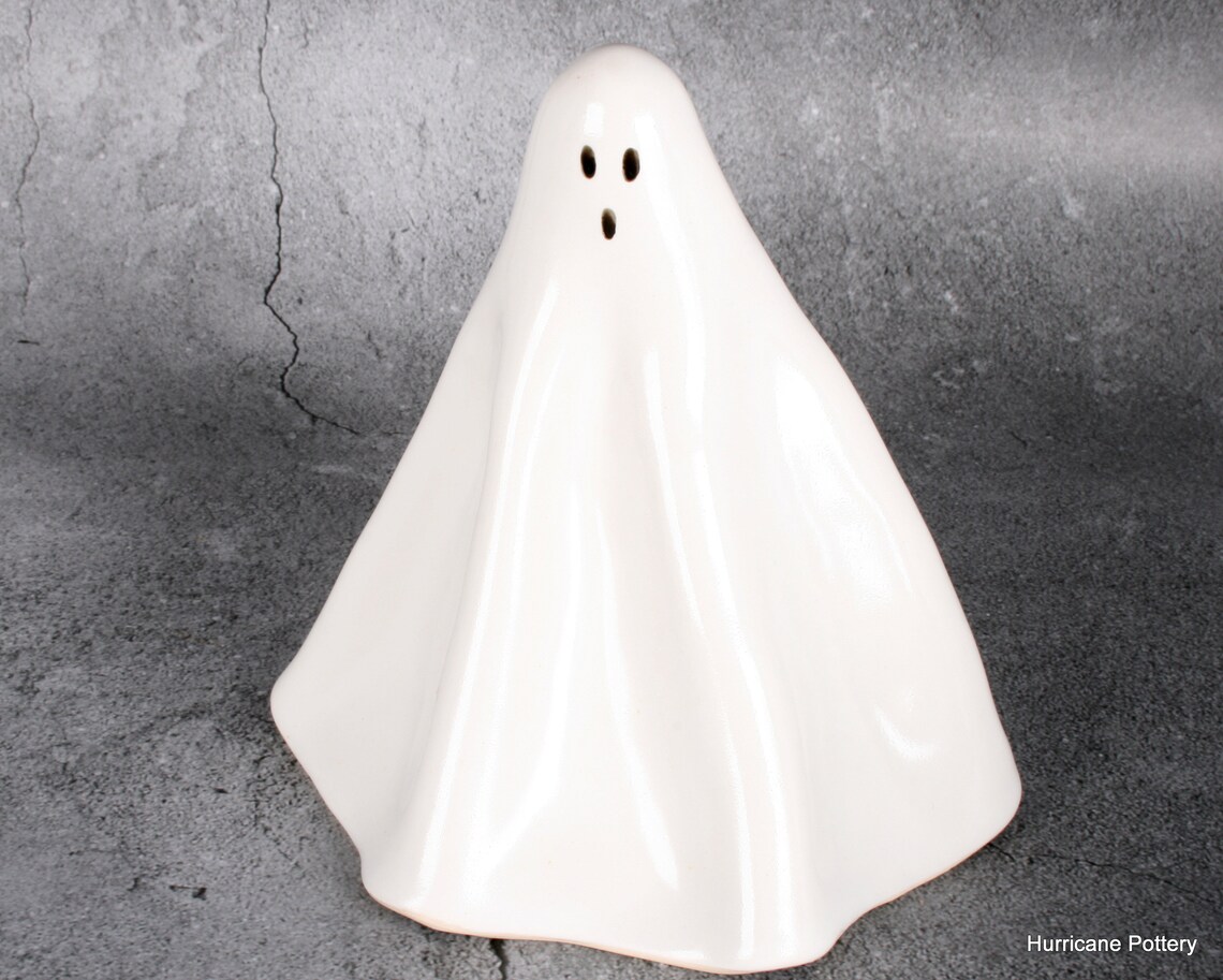 Tall spooky Ceramic Ghosts. Handmade Haunted Halloween Etsy