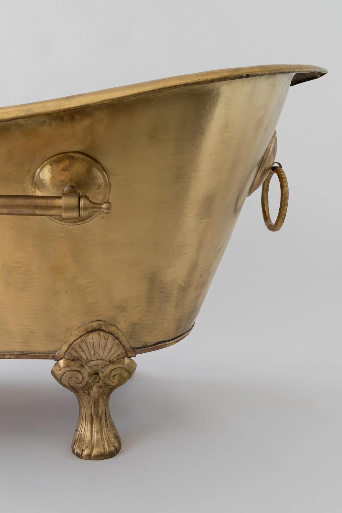 Solid Brass Clawfoot Bathtub – Freestanding Vintage Tub - Etsy