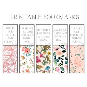 Christian bookmarks, Scripture bookmarks, Bible verse bookmarks, Christian gift,