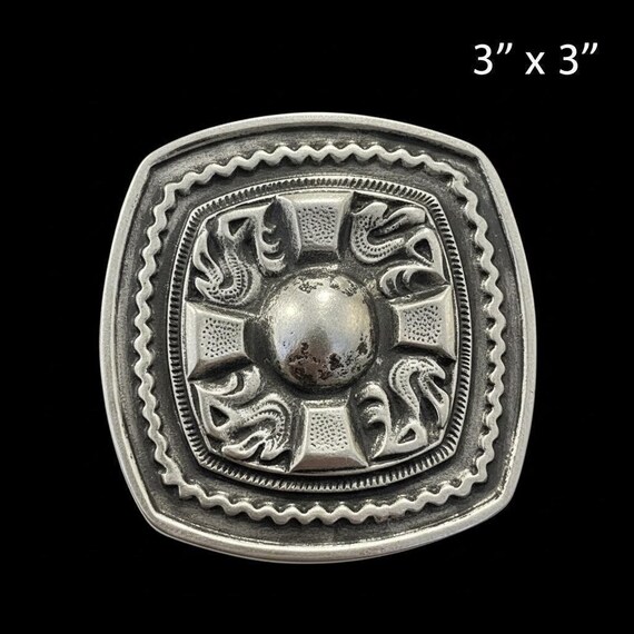 Celtic Cross Belt Buckle, Custom Genuine Leather Cowhide Belt, Multiple Colors - Handmade