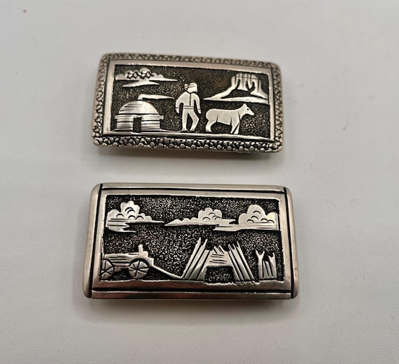 VintageNavajo Belt Buckle Genuine  2 Piece for 3/4” belt