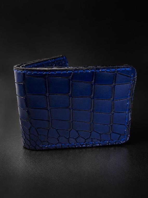 Genuine American Alligator Wallet for Men | Handmade Leather Bifold Wallet | Luxury Exotic Leather Wallet | Father’s Day Gift