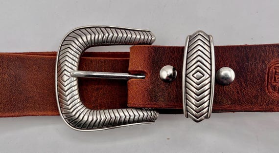 Southwestern Belt Buckle, Custom Leather Belt