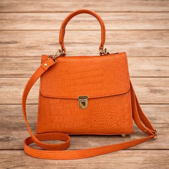 American alligator ladies handbag, Burnt Orange or Aqua
