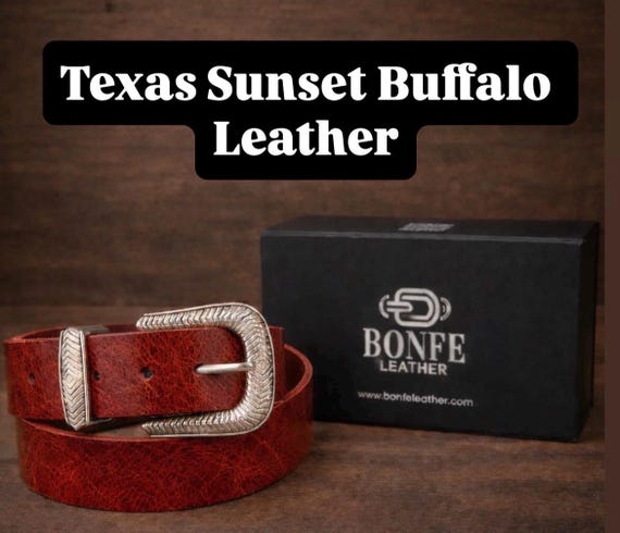 Custom Genuine Leather Belt - Handmade, Various Colors