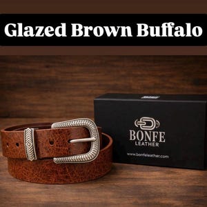 Southwestern Sterling Ranger B Turquoise Belt Buckle – Handmade Cowgirl Western Leather Belt image 14
