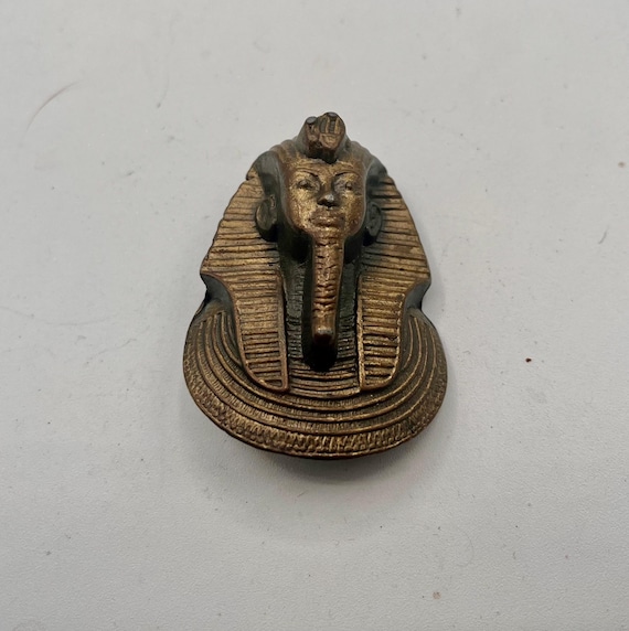 Vintage Belt Buckle, Egyptian Sphinx, Solid Brass, Optional Belt