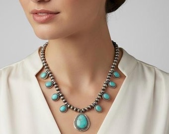 Big Beautiful Monica Smith Navajo Sterling Silver & Turquoise
