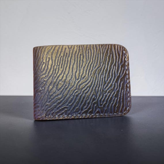 Genuine  Sharkskin Wallet for Men | Handmade Leather Bifold Wallet | Luxury Exotic Leather Wallet | Father’s Day Gift