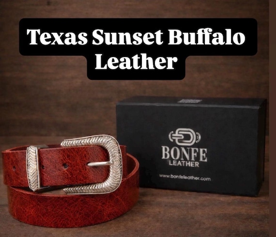 Custom Genuine Leather Belt - Handmade, Various Colors