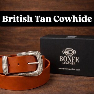 Southwestern Sterling Ranger B Turquoise Belt Buckle – Handmade Cowgirl Western Leather Belt image 12
