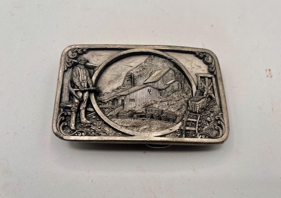 Vintage 1849 Gold Rush Belt Buckle, Siskayou Buckle Company