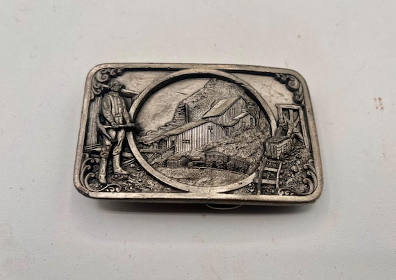 Vintage 1849 Gold Rush Belt Buckle, Siskayou Buckle Company