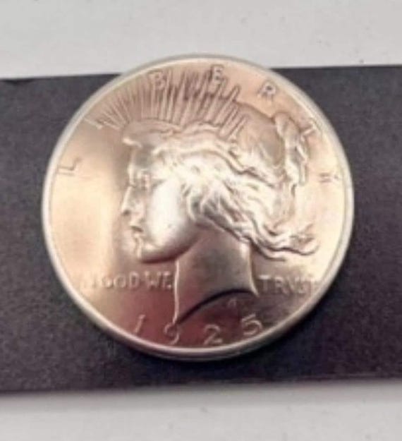 Concho Belt: Seven US Peace Silver Dollars - Dark Buffalo Leather