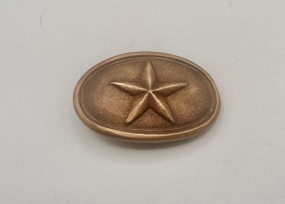 Vintage Belt Buckle USA Star 1970, Optional Belt