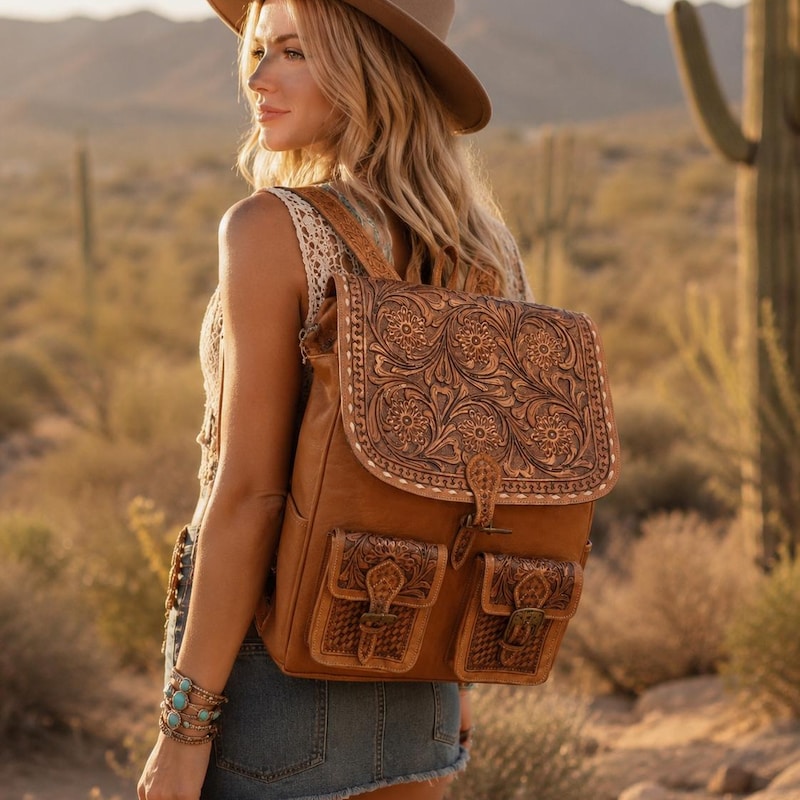 Boho Chic Laptop Backpack - Etsy