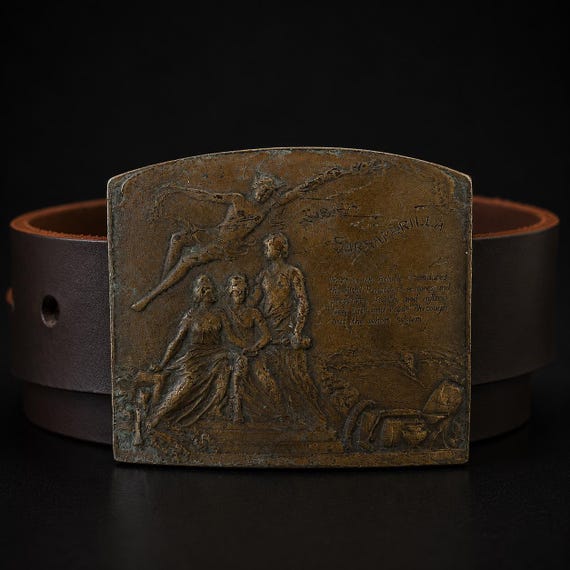 Vintage Ayer’s Sarsaparilla Advertising Belt Buckle | Antique Apothecary Patent Medicine Buckle | Victorian Americana Collectible