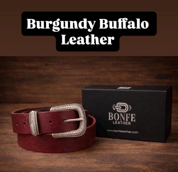 Custom Genuine Leather Belt - Handmade, Various Colors