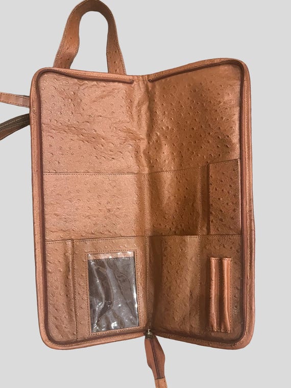 Luxury drumstick kit bag, British Tan Ostrich
