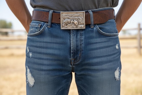 Vintage Belt Buckle Grand Canyon, Optional Belt