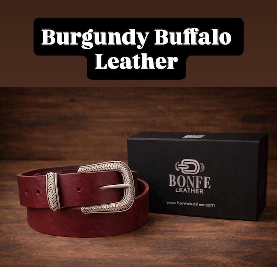 Custom Genuine Leather Belt - Handmade, Various Colors