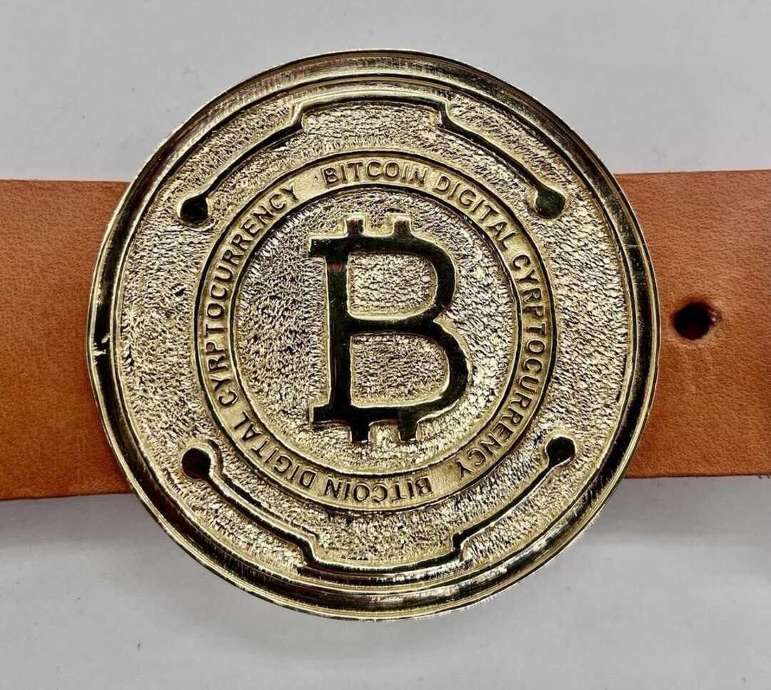 Custom Bit Bitcoin Bitcoin Custom Handmade Solid Brass Belt Buckle, Iconic Cryptocurrency ...