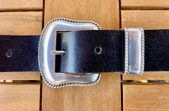 Ranger Belt Buckle: Bridle Leather - British Tan, Black, Chestnut