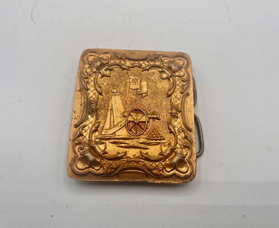 Vintage Civil War Army Reproduction Belt Buckle, Optional Belt