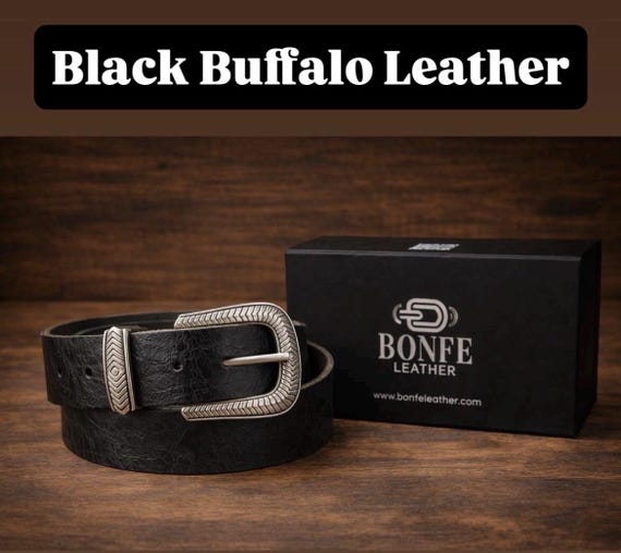 Custom Genuine Leather Belt - Handmade, Various Colors