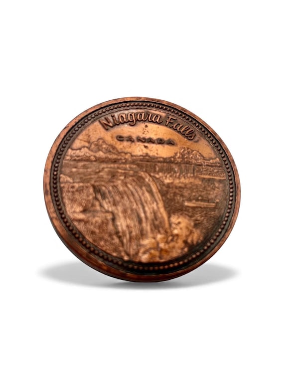 Vintage Belt Buckle Niagara Falls, Copper, Optional Belt