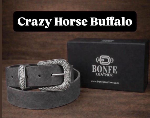 Custom Genuine Leather Belt - Handmade, Various Colors