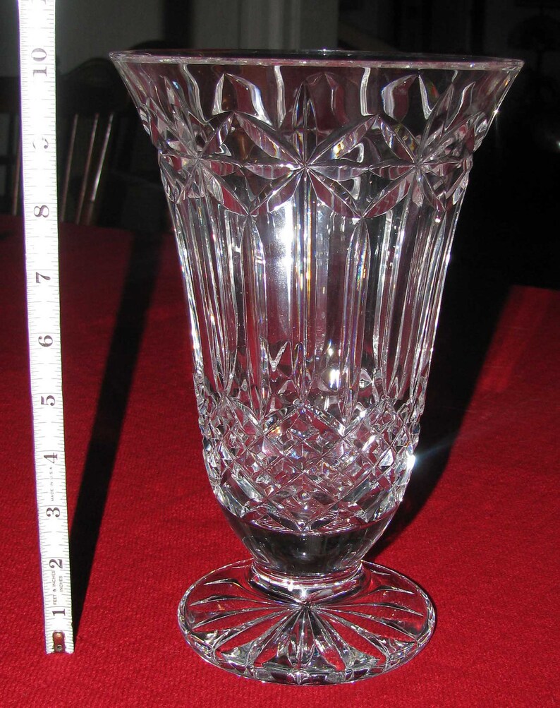 Waterford Starburst lead crystal vase Reserved for Chris Etsy