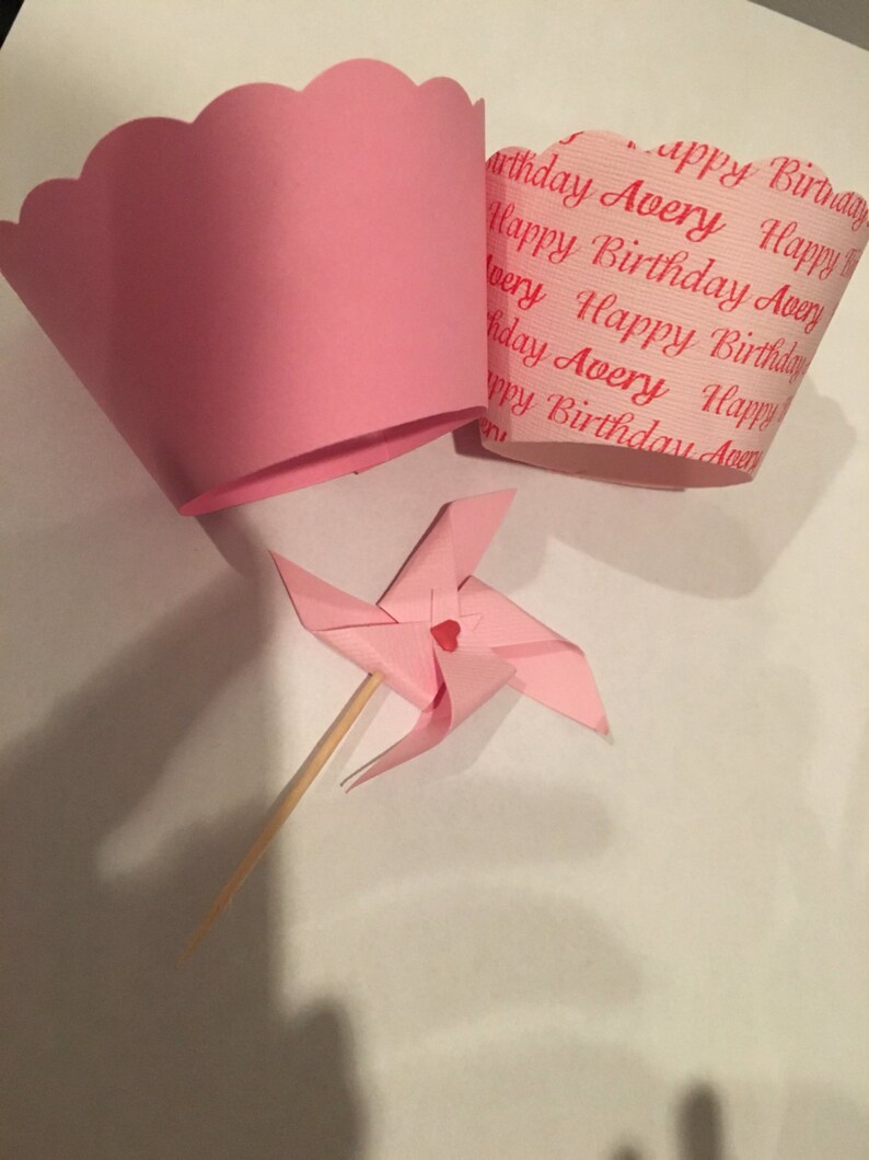 Custom Cupcake Wrappers Custom Logos Names and Dates Etsy