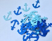 Anchor Confetti, Nautical Confetti, Baby Shower Table Decor