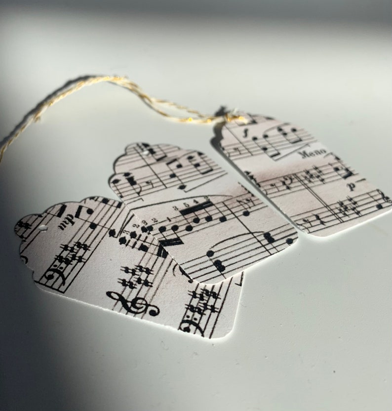 Music Note Tag Vintage Music Note Favor Tags: Wedding, Shower, Gift Tags - Etsy