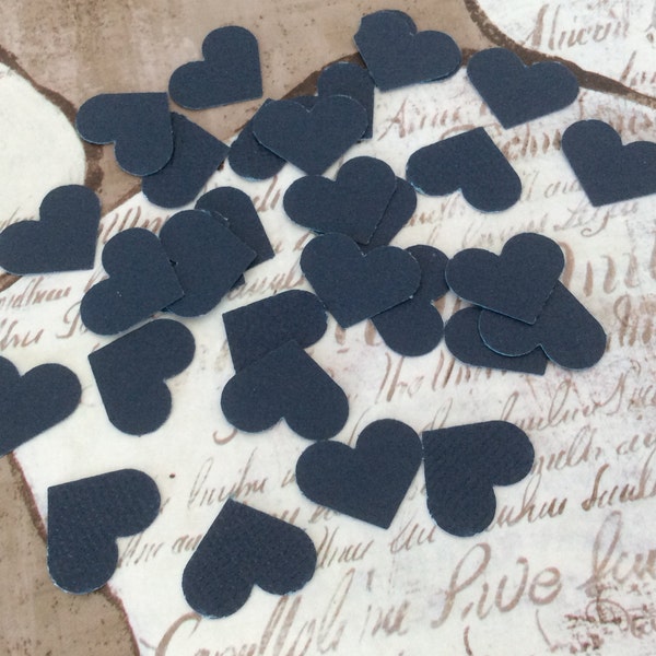 Navy Blue Confetti, Heart Confetti