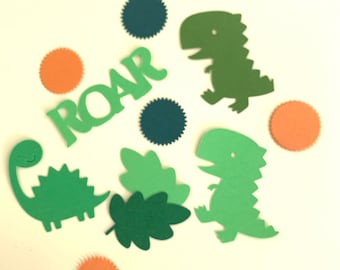 Custom Color Dinosaur Confetti, Dinosaur Birthday, Baby Shower