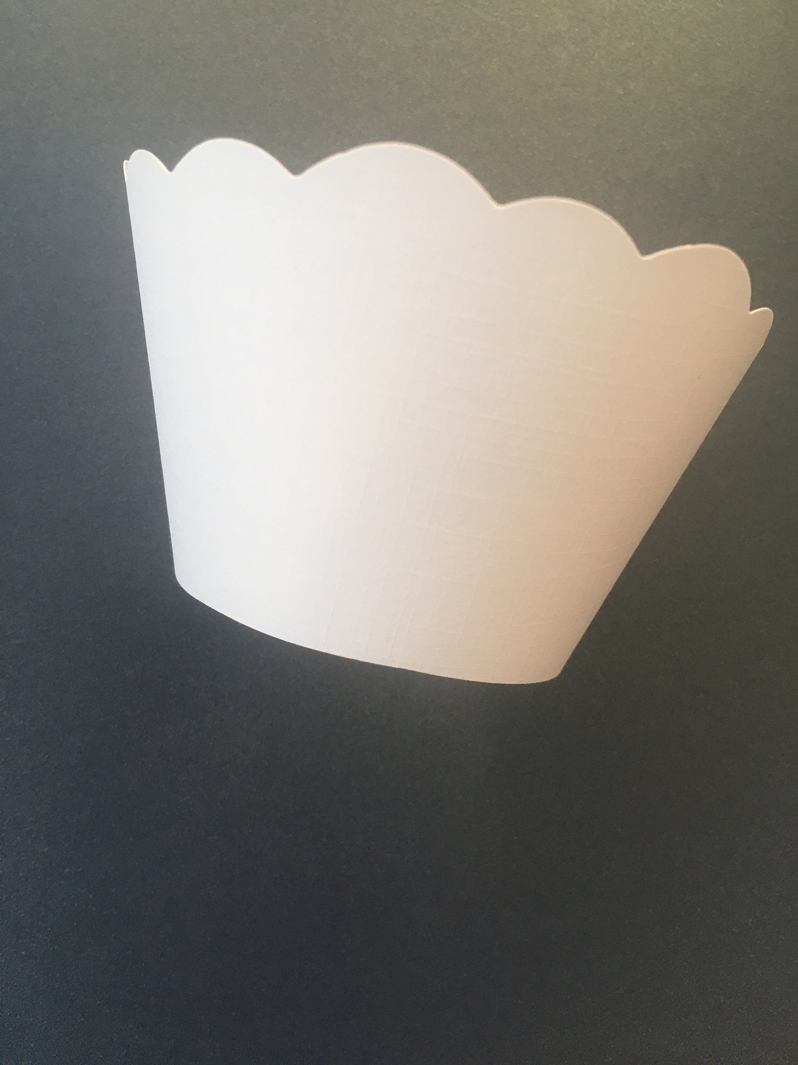 White Cupcake Wrappers Smooth Finish Etsy