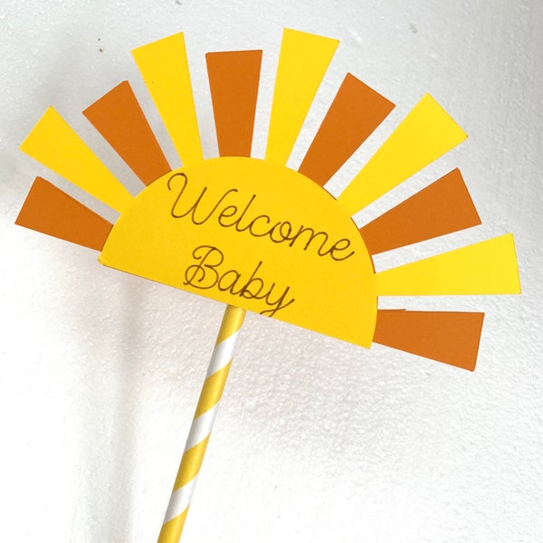 Custom Sunshine Cake Topper: Baby Shower, Birthday