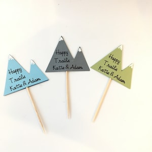 Mountain Themed Cupcake Toppers, Adventure Baby Showers, Bridal Showers, Weddings