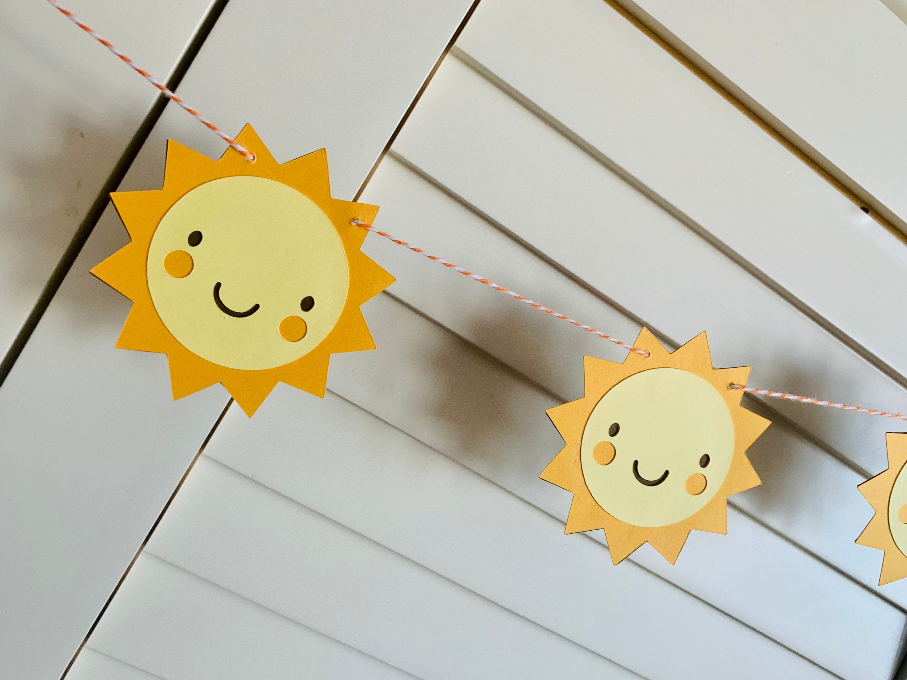 Sunshine Garland: Yellow & Orange Party Decor