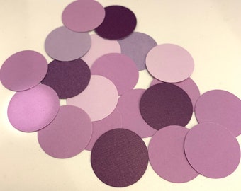 Purple Circle Confetti, Purple Paper Confetti, Table Scatter