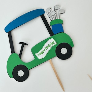 Golf Cake Topper, Golf Cart, Golf Theme Party