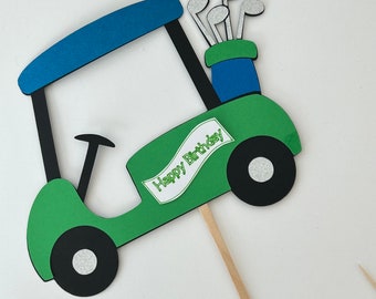 Golf Cake Topper, Golf Cart, Golf Theme Party