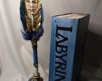 Juego de papelería Jareth con pluma pintada a mano