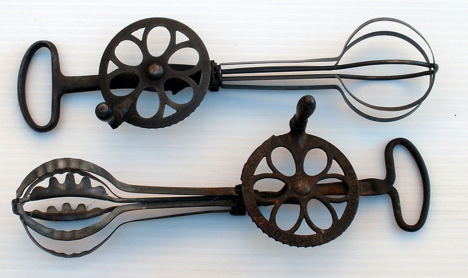 Vintage Antique 1800s HOLTS & DOVER Egg Beater Set Etsy