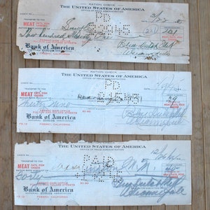 3 Vintage Food Ration Checks  1944-45 Ephemera For Collections or Crafting